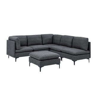 Upholstered Modular Sectional & Tall Legs