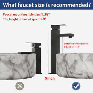 Wall Mounted Bathroom Vanity With Art Sink & 1 Soft Close Door