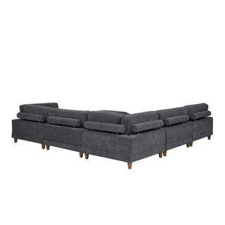 Modern Modular Sectional With Adjustable Back Support