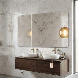 Bathroom Vanity Mirror, Wall-Mounted Mirror For Bathroom Anti-Fog, Waterproof