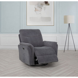 Beacon - Power Swivel Recliner With USB Charging And Adjustable Recline