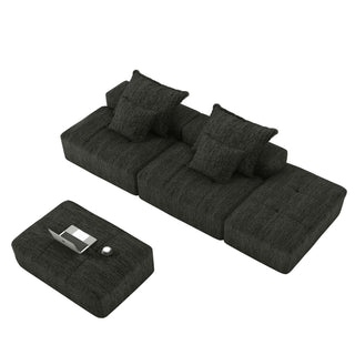 Modern Oversized Diy Combination Modular Sectional Sofa With Pillows