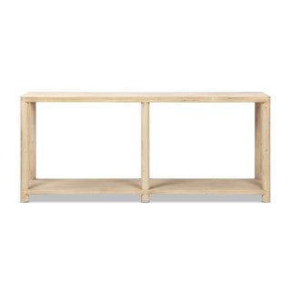 Milo - Console Table With Lower Shelf - Natural