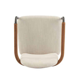 Modern Dining Chair Set With Durable Iron Frame And Comfortable Fabric Upholstery