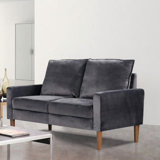 Upholstered Loveseat Sofa, 2 Seater Couch For Living Room Apartment