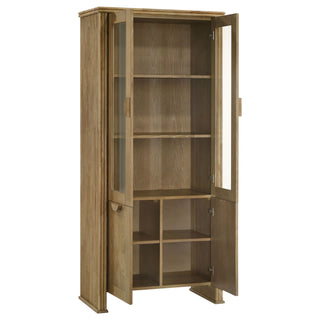 Dreydon - 4 Door Display Cabinet - Light Brown