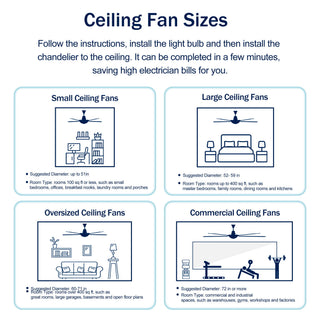 Ceiling Fan With Lights Quiet DC Motor 3 Blade Ceiling Fans 6 Speed Levels, Reversible Ceiling Fan - Matte Black / Wood