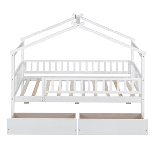 House Bed With 2 Drawers