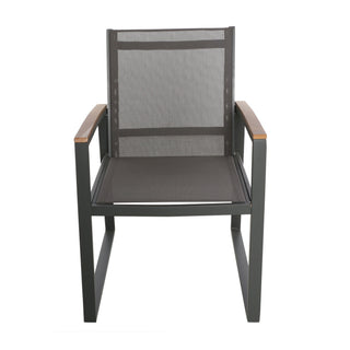 Aresha - Metal Outdoor Dining Armchair (Set of 2) - Gray