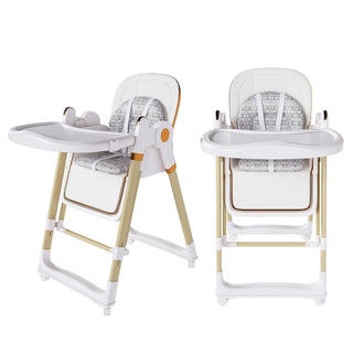 Convertible Baby High Chair To Rocker With 5 Point Harness