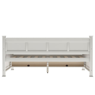Modern Daybed With 2 Large Drawers, X Shaped Frame