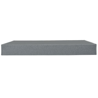 Foldable 9" Twin Size Metal Mattress Box Spring Foundation Bedroom Furniture Bed Base - Gray