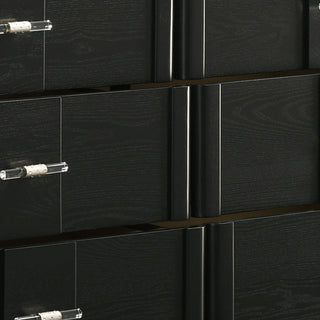 Opel - 6 Drawer Dresser - Black