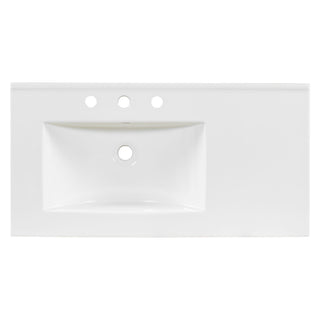 Bathroom Vanity, 2 Soft Close Doors, 3 Soft Close Drawers, Adjustable Shelf - Wood
