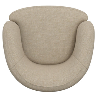 Swivel Accent Chair With Sculptural Base