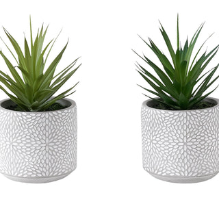 Artificial Succulent, Table Decor (Set of 2) - Green - Plastic