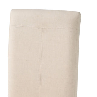 Pertica - Dining Chair Contemporary Design Wood Fabric - Natural