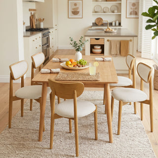 Upholstered Dining Chairs With Dual Post Back Support For Dining Room (Set of 2)