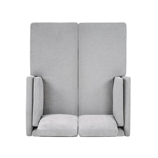 Chaise Lounge Sofa Bed With Dual Layer Armrests For Living Room