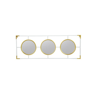 3 Mirror Piece Wall Mirror InRectangular Frame, Home Wall Decor For Bedroom Living Room