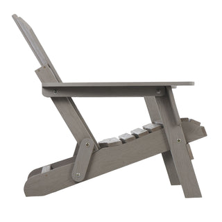 Oversize Outdoor Folding Adirondack Chair - Gray