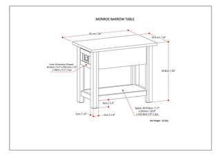 Monroe - Handcrafted Side Table