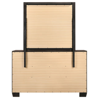 Holmgren - 6 Drawer Dresser With Mirror - Dark Coffee