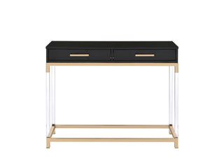 Adiel - Sofa Table - Black / Gold