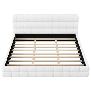 Upholstered Platform Bed With Headboard