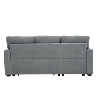 Sleeper Sectional With Pull Out Bed, Reversible Chaise