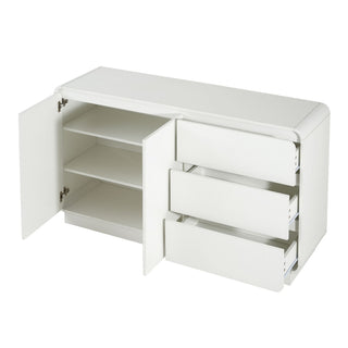 Sideboard, Wide Storage With 2 Doors And 3 Drawers