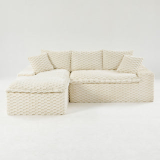Modular Sofa, Convertible Twin Seat With Chaise Lounge
