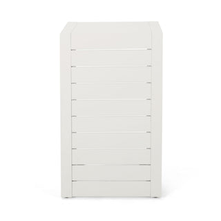 Aluminum Outdoor C - Shaped Side Table For Patio