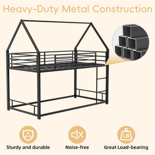Bunk Bed With Safety Guardrails, No Box Spring Needed