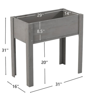 Raised Garden Bed With Legs, Elevated Planter Box For Outdoor Plants