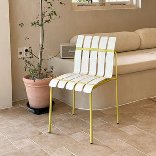 4 Piece Set Of Modern Color Block Designed Single Chairs
