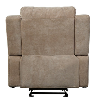 Upholstered Manual Recliner Chair With 3 Adjustable Backrest Positions