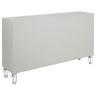 Gabrielle - 3 Drawer Mirrored Storage Accent Cabinet - Silver