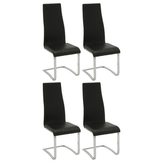 High Back Side Chairs Dining Chairs With Padded Upholstery (Set of 4)