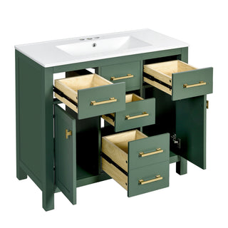 Bathroom Vanity With Sink Combo Set, Modern Bathroom Cabinet With 4 Drawers