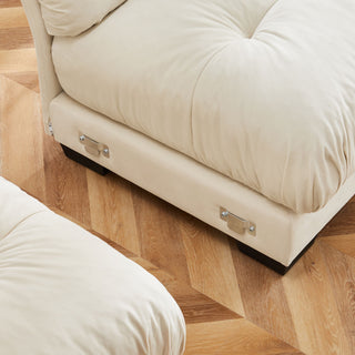 Super Comfort Oversized Modular Sectional Sofa, Deep Seat Convertible L Shaped Couch