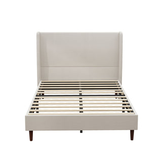 Upholstered Bed & High Headboard Design
