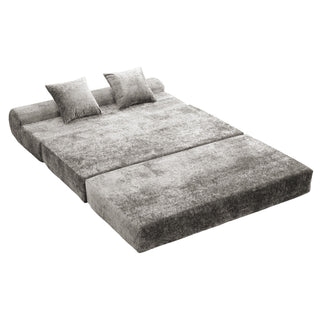 Convertible Design Sofa Bed, 2 Seater Fold Out Floor Couch