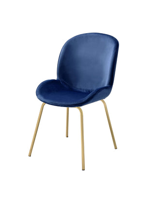 Chuchip - Side Chair (Set of 2) - Blue / Gold