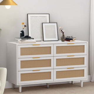 6 Drawer Storage Modern Cabinet For Bedroom