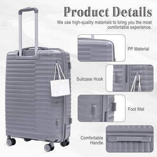 4 Piece Luggage Set, Combination Lock