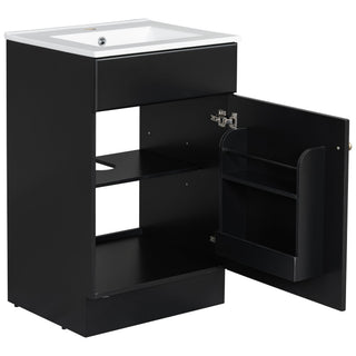 Bathroom Vanity With Sink, Cabinet With Adjustable Shelf
