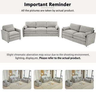 Cozy Sofa Set Oversized Comfy Cloud Sofa With Double Cushion