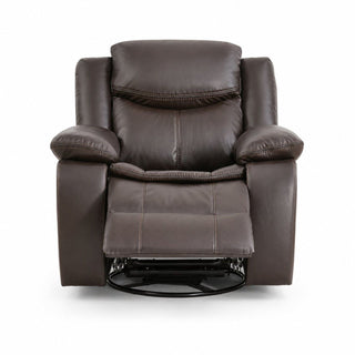 Rocker Recliner Chair With Manual Recline And 360° Swivel Base