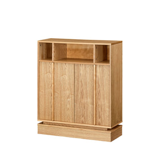 Fluted Sideboard Buffet Cabinet With 2 Doors And Adjustable Shelf, Storage Cabinet For Entryway